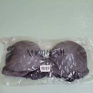 Adore Me Women's Charcoal Strapless Bra 32 C